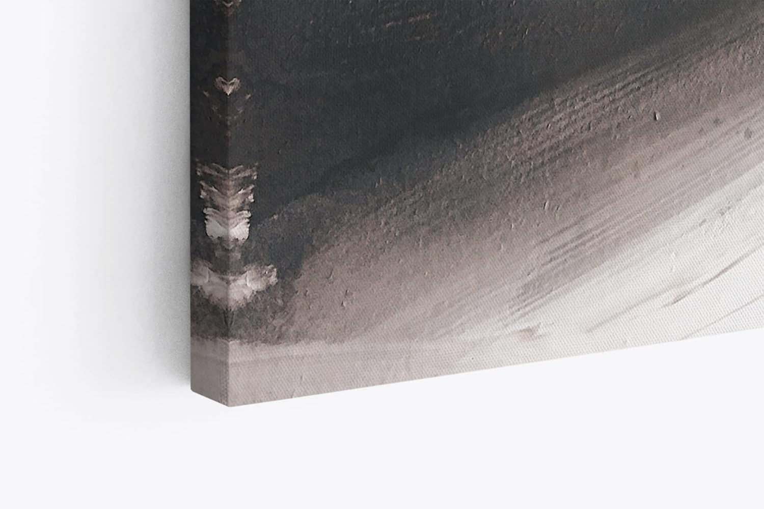 Paul Sinus Wandbild 120x80cm Kunstvolle Pinselstriche Grau Schwarz Abstrakt