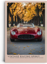 Paul Sinus Leinwandbild 60x90cm Vintage Racing Spirit Klassischer Rennwagen Herbstliche Eleganz Zeitlose Automobilkunst