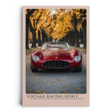 Paul Sinus Leinwandbild 60x90cm Vintage Racing Spirit Klassischer Rennwagen Herbstliche Eleganz Zeitlose Automobilkunst