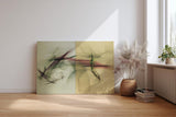 Sinus Art Wandbild 120x80cm Die gespannte Linienführung verbindet dynamische Bewegung mit geometrischer Balance