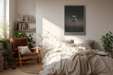 Paul Sinus Wandbild in 40x60cm Astronaut on Earth – Astronaut in nebeliger Waldlandschaft