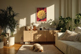 Paul Sinus Kunstdruck 40x60cm Inner Bloom mit Nahaufnahme einer farbintensiven Blüte