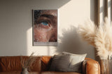 Paul Sinus Wandbild in 40x60cm The Eye of the Current – fesselndes Unterwasser-Augenporträt mit intensiver Farbund Detailwirkung für moderne Raumgestaltung
