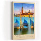 Paul Sinus Kunstdruck 40x60cm Venice – Magischer Blick auf das traumhafte Venedig zur Blauen Stunde