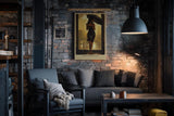 Paul Sinus Wandbild in 40x60cm Woman in Black – elegante Frau im schwarzen Kleid bei Regen, stimmungsvoll inszeniert für moderne Wohnräume