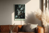 Paul Sinus Wandbild in 40x60cm The Floral Oracle – Porträt einer Frau mit Blütenund Vogelkrone