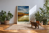 Paul Sinus Kunstdruck 40x60cm Schilf See Spiegelung Natur Berge Stille Landschaft Mirror Reeds