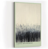 Paul Sinus Wandbild in 40x60cm Fading Boundaries – Abstraktes Kunstwerk mit sanften vertikalen Farbverläufen von Schwarz zu Weiß