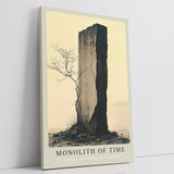 Paul Sinus Leinwandbild 80x120cm Monolith of Time monumentaler Stein zeitlos mystisch Natur minimalistisch erhaben stille Landschaft