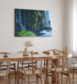 Paul Sinus Wandbild 120x80cm Oregon Wasserfälle Natur Wasser Grün USA