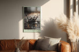 Paul Sinus Wandbild in 40x60cm The Liquid Crown – Fotografische Nahaufnahme einer Wasserkrone im Moment des Aufpralls