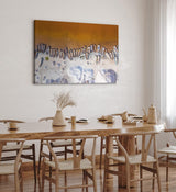 Paul Sinus Wandbild 120x80cm Strand aus der Vogelperspektive Boote Fischerboote Luftaufnahme