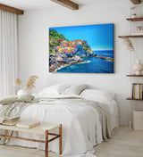 Paul Sinus Wandbild 120x80cm Cinque Terre italienischen Riviera Manarola Mittelmeer Küstendorf