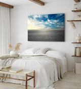 Paul Sinus Wandbild 120x80cm Straße Asphalt Horizont Himmel Fotokunst Sonnenuntergang