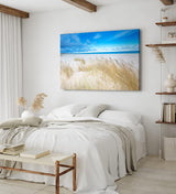 Paul Sinus Wandbild 120x80cm Ostsee Strand Sandstrand Meer blauer Himmel Sommer