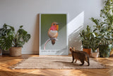 Paul Sinus Kunstdruck 40x60cm Kolibri mit schimmerndem Gefieder – Lichtspiel auf zarten Federn in Perfektion