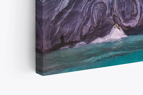 Paul Sinus Wandbild 120x80cm Catedral de Marmol Kalksteinküste Chile Grotte Steinformation