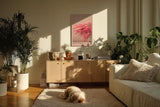 Paul Sinus Kunstdruck 40x60cm Blossom Haze – Zartrosa Blütentraum mit weichem Fokus