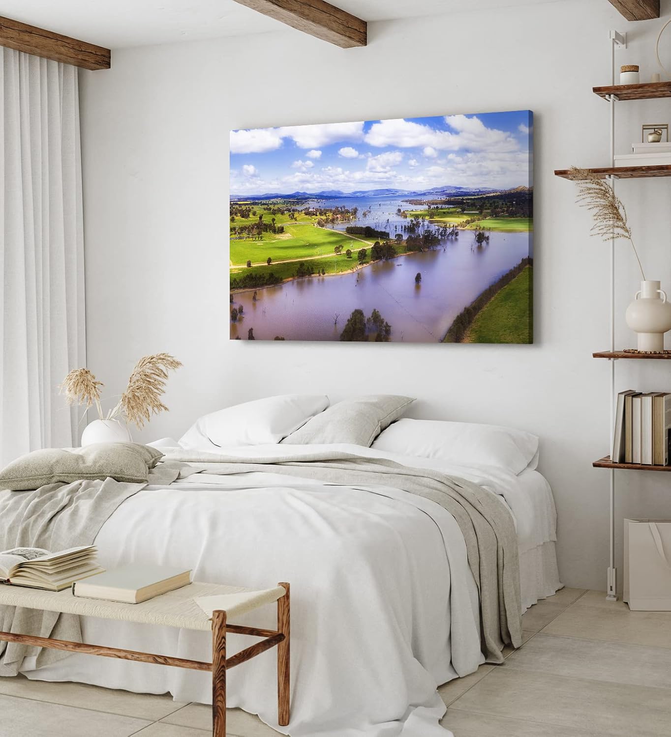 Paul Sinus Wandbild 120x80cm Murray River Australien Landschaft Fluss Berge Natur