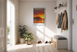 Paul Sinus Kunstdruck 40x60cm El Nido Sonnenuntergang – Feuer am Horizont über dem Meer der Philippinen