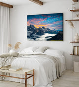 Paul Sinus Wandbild 120x80cm Drei Zinnen Dolomiten Südtirol Berge Alpen Sonnenuntergang