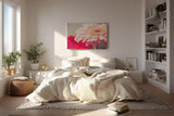 Sinus Art Wandbild 120x80cm Ruhiges Blütenmotiv mit harmonischer Lichtführung und sanften Rosétönen