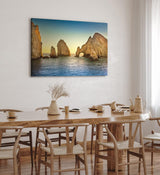 Paul Sinus Wandbild 120x80cm Cabo San Lucas Meer Felsen Sonnenuntergang Vögel