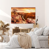 Paul Sinus Wandbild 120x80cm Grand Canyon USA Sonnenuntergang Fluss Baum