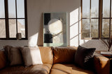 Paul Sinus Wandbild in 40x60cm Abstract Nightfall – Harmonische abstrakte Komposition mit großem Lichtkreis und sanften Farbverläufen