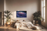 Sinus Art Wandbild 120x80cm Spiralförmige Galaxie mit hell leuchtendem Zentrum im Weltraum – geheimnisvoll und schön