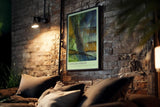 Paul Sinus Kunstdruck 40x60cm Tangled Forces Grün Blau Energie Struktur Textur Bewegung