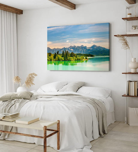 Paul Sinus Wandbild 120x80cm Forggensee Deutschland See Landschaft Berge Natur