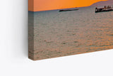 Paul Sinus Wandbild 120x80cm Thailand Meer roter Himmel Sonnenuntergang Schiffe