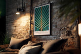 Paul Sinus Kunstdruck 40x60cm Jungle Design Blattmuster Symmetrie Tropisch Grün Naturgeometrie