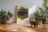 Paul Sinus Kunstdruck 40x60cm Banff Kanada See Berge Sonnenuntergang Spiegelung Natur Banff Canada