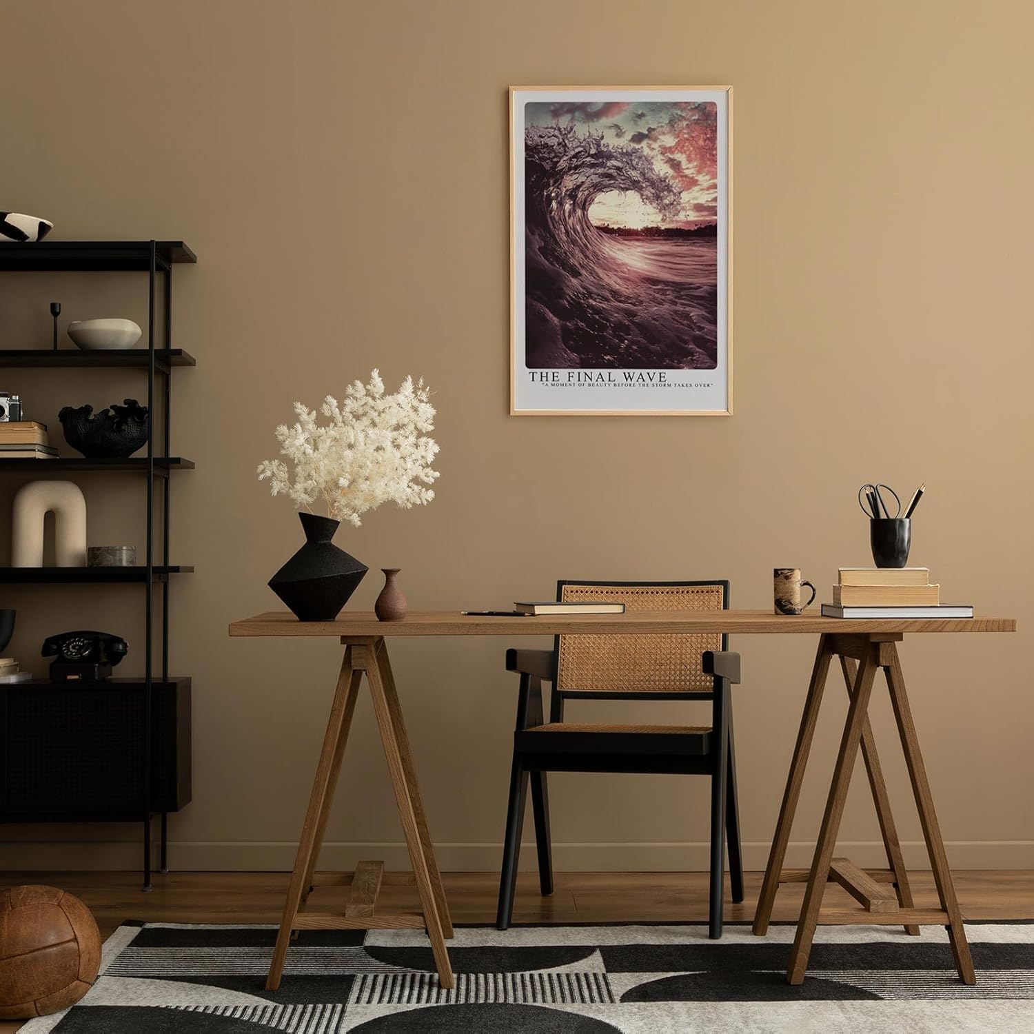 Paul Sinus Leinwandbild 80x120cm The Final Wave – Dramatische Wellenkunst mit stürmischer Brandung, beeindruckender Wasserdynamik