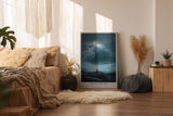 Paul Sinus Wandbild in 40x60cm Tide of the End mit dramatischer Meereswelle und einsamer Figur für ausdrucksstarke Wandgestaltung