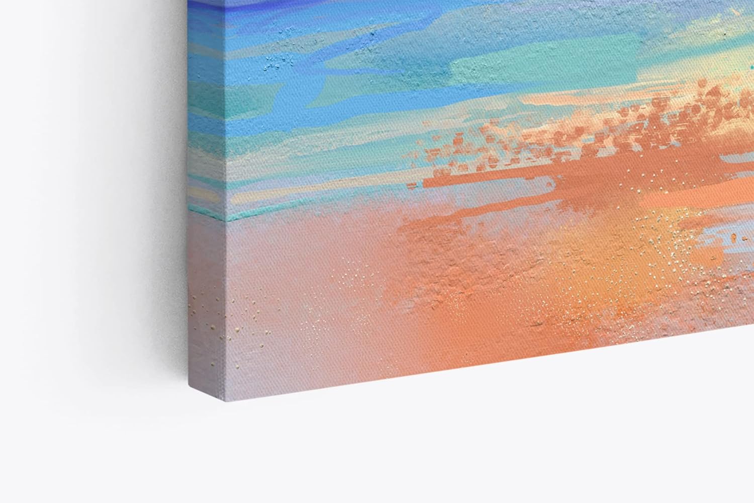 Paul Sinus Wandbild 120x80cm Abstrakt Strand Fischerboot Boot Farbenfroh Sonnenuntergang