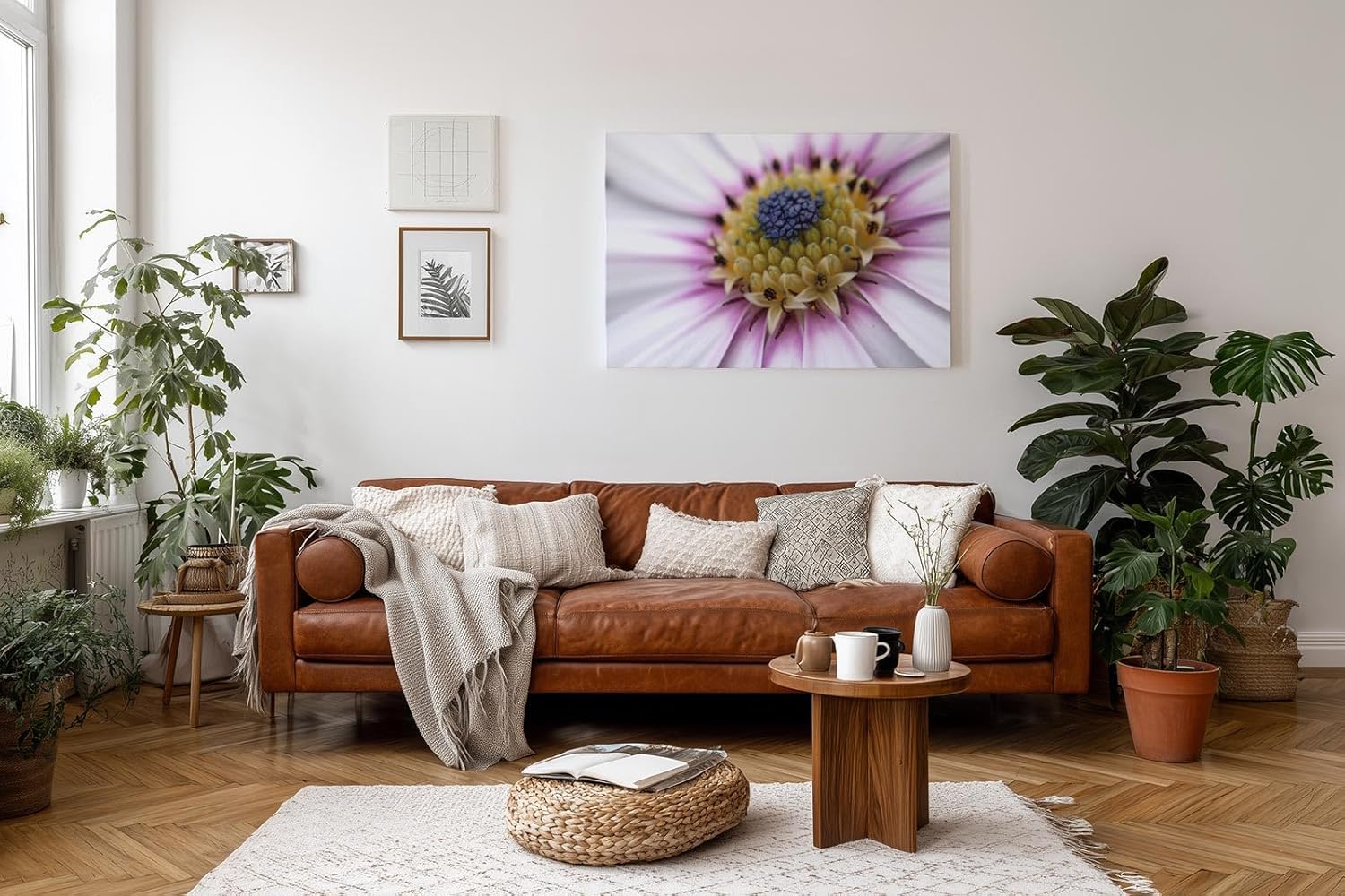 Sinus Art Wandbild 120x80cm Nahaufnahme mit faszinierendem Aufbau und intensiver Farbabstufung