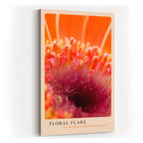 Paul Sinus Kunstdruck 40x60cm Blume Makro orange pink Nahaufnahme Detail Floral Flare