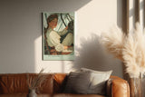 Paul Sinus Wandbild in 40x60cm Fly With Me – nostalgisches Pilotenporträt in Vintage-Illustrationsstil für stilvolle Raumgestaltung
