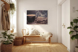 Sinus Art Wandbild 120x80cm Aromatische Darstellung mit dampfender Kaffeetasse und Kaffeebohnen weckt die Sinne und schafft gemütliche Stimmung