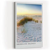 Paul Sinus Kunstdruck 40x60cm Shoreline Silence mit ruhiger Strandlandschaft bei Sonnenuntergang