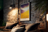 Paul Sinus Kunstdruck 40x60cm Alpine Meadow – goldene Bergwiese in abendlichem Licht in Österreich