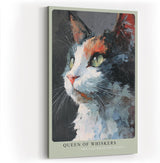 Paul Sinus Wandbild in 40x60cm Queen of Whiskers – ausdrucksstarkes Katzenportrait in moderner Bilder für elegante Raumgestaltung