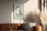 Paul Sinus Wandbild in 40x60cm Paris Modefotografie vor Eiffelturm zeitlose Eleganz in moderner Kunst auf Leinwand