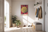 Paul Sinus Kunstdruck 40x60cm Inner Bloom mit Nahaufnahme einer farbintensiven Blüte