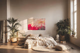 Sinus Art Wandbild 120x80cm Ruhiges Blütenmotiv mit harmonischer Lichtführung und sanften Rosétönen