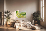 Sinus Art Wandbild 120x80cm Sprudelnde Zitrusfrüchte in lebendigen Farben mit erfrischender Bildwirkung