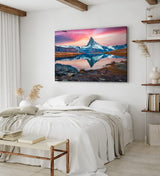 Paul Sinus Wandbild 120x80cm Stellisee See in der Schweiz Alpen Berggipfel